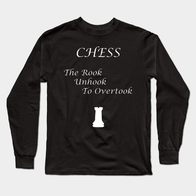 Chess Slogan - The Rook Long Sleeve T-Shirt by The Black Panther